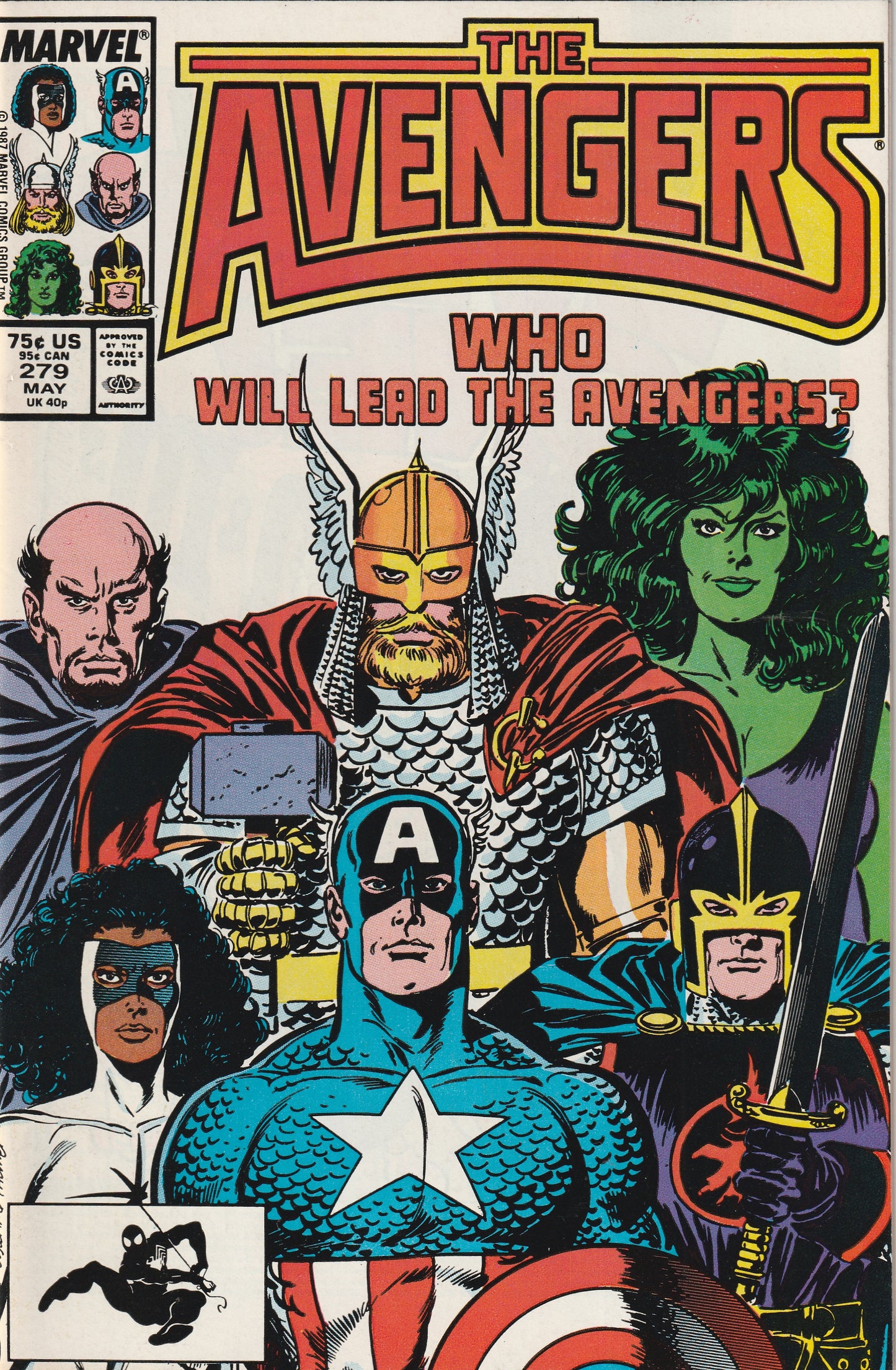 Avengers #279 (1987) - Captain Marvel (Monica Rambeau) becomes Chairman of the Avengers