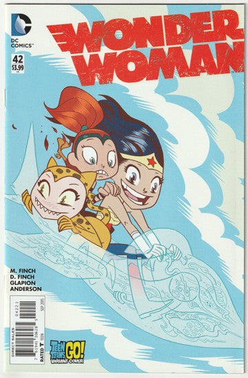 Wonder Woman #42 (2015) - New 52 - Ben Caldwell Teen Titans Go Variant Cover