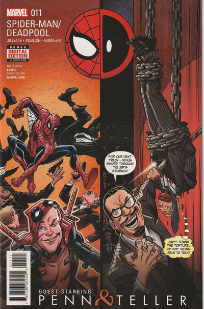 Spider-Man/Deadpool #11 (2017) - Guest-starring Penn & Teller