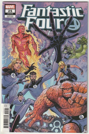 Fantastic Four #25 (LGY #670, Volume 6, 2020) - Nick Bradshaw Variant Cover. Limited 1:50