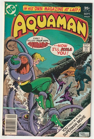 Aquaman #57 (1977) - Black Manta Kidnaps and Kills Arthur Curry Jr