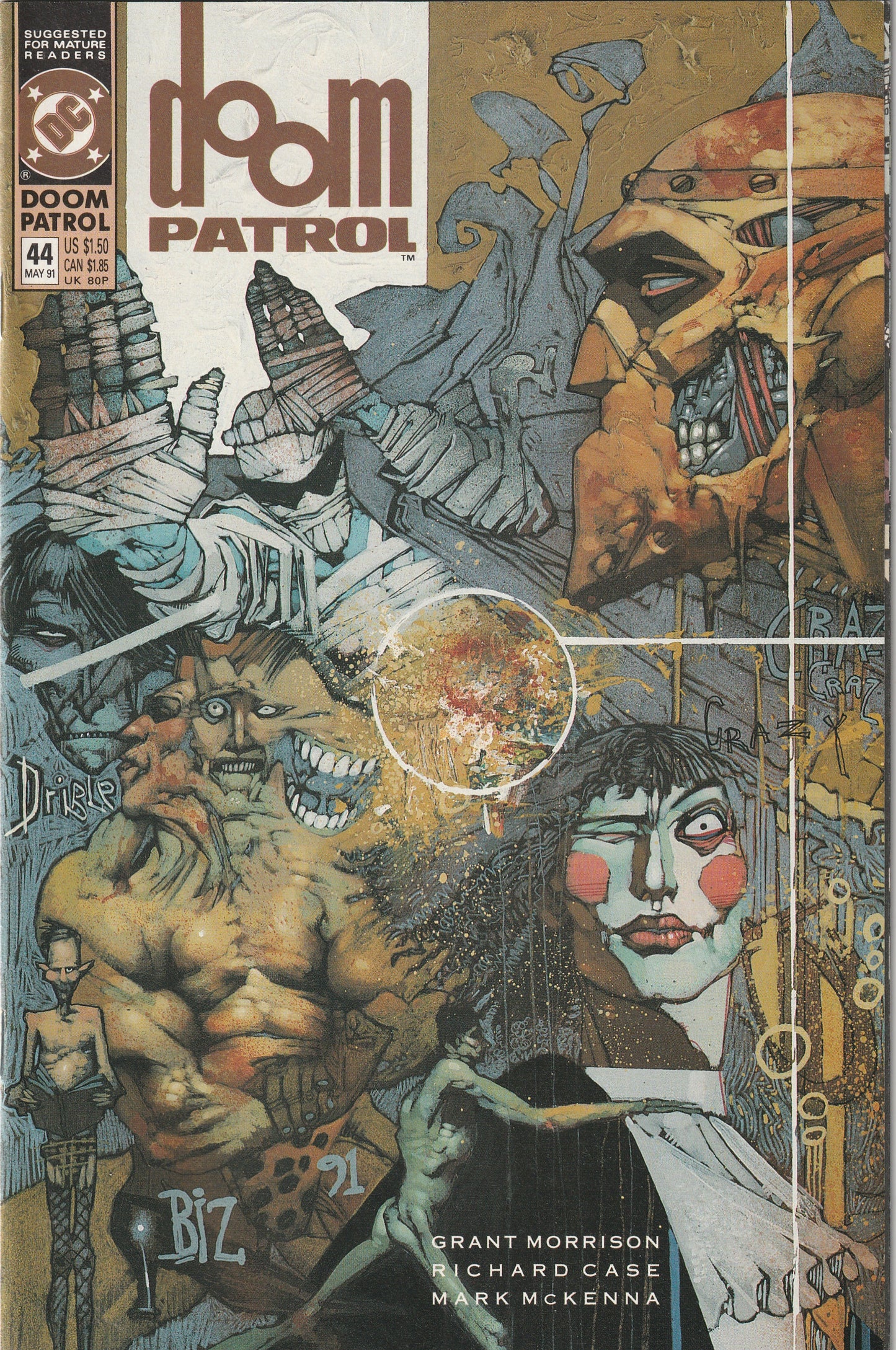 Doom Patrol #44 (1991) - Simon Bisley cover