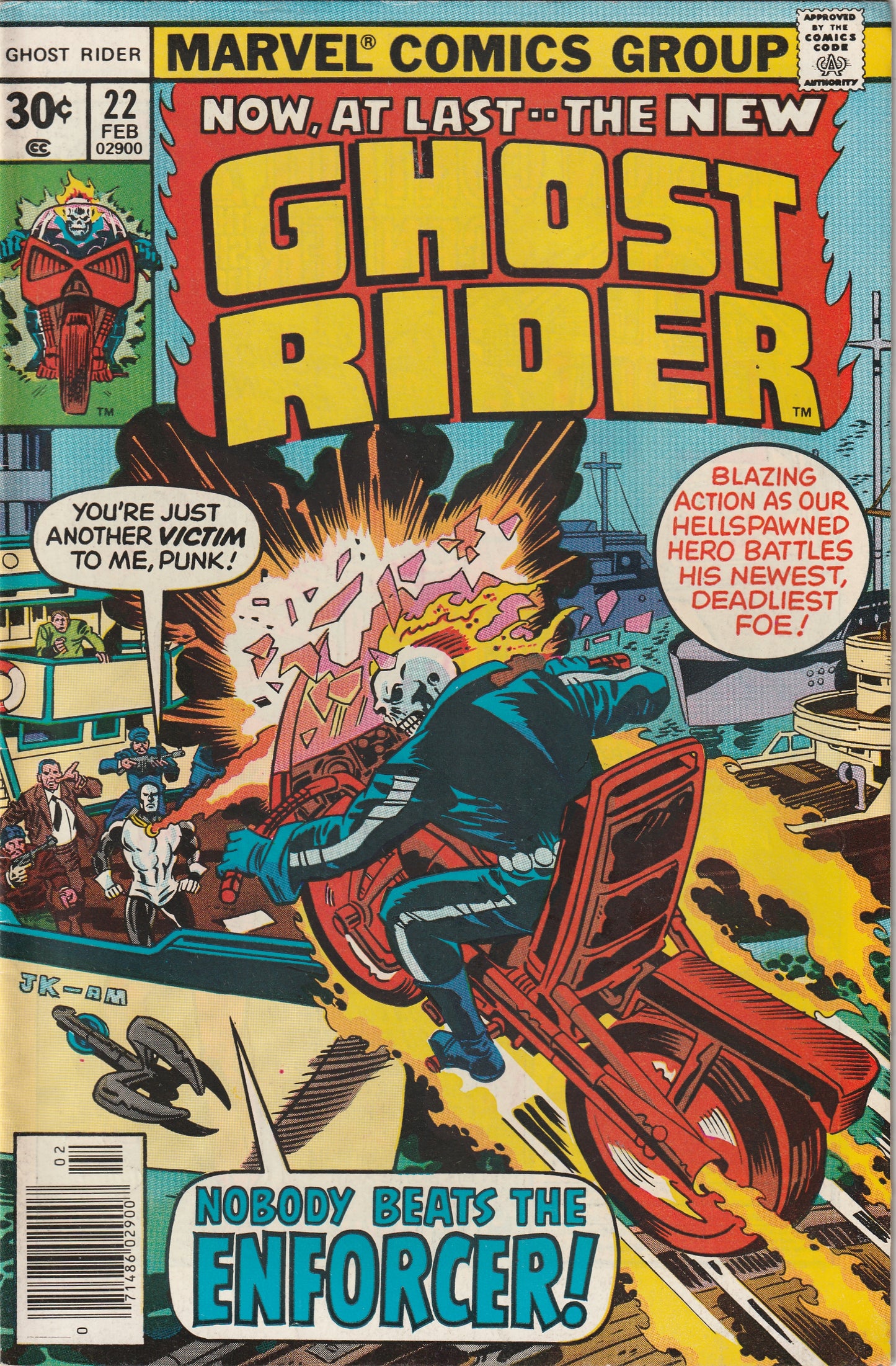 Ghost Rider #22 (1977) - 1st appearance of Enforcer (Charles Delazny Jr.)