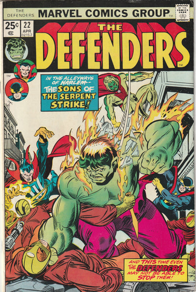 Defenders #22 (1975) - Sons of The Serpent Appearance