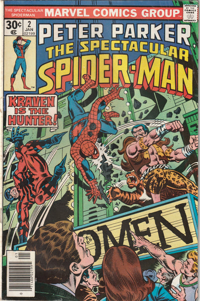 Spectacular Spider-Man #2 (1976) - Kraven The Hunter & Tarantula Appearance