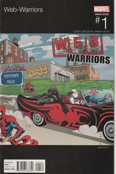 Web Warriors #1 (2016) - Damion Scott Hip-Hop Variant Cover