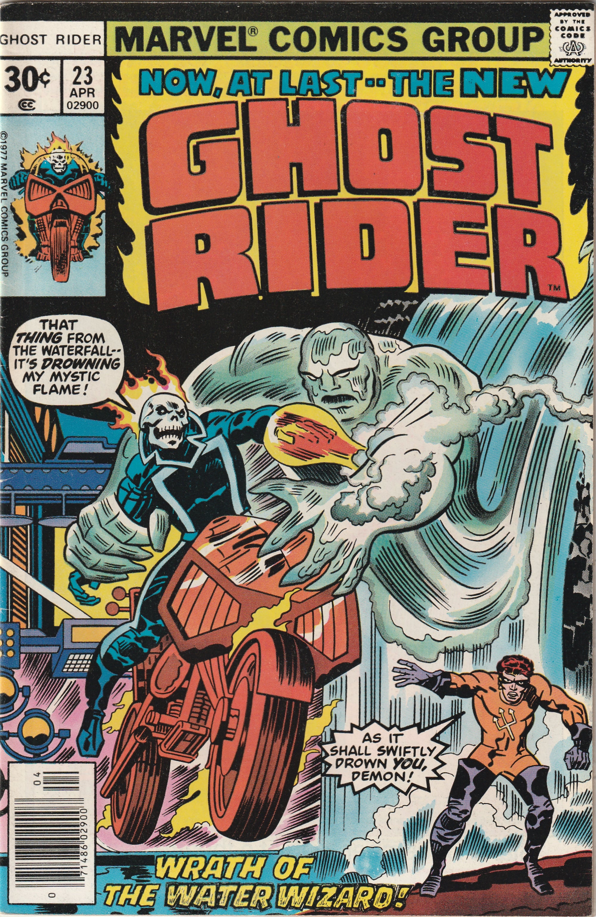 Ghost Rider Riding Water Ghost Rider #23 (1977) - 1st Appearance of Water Wizard – BACK ISSUE ...