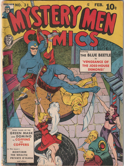Mystery Men Comics #31 (1942) - Final issue of series - The Blue Beetle