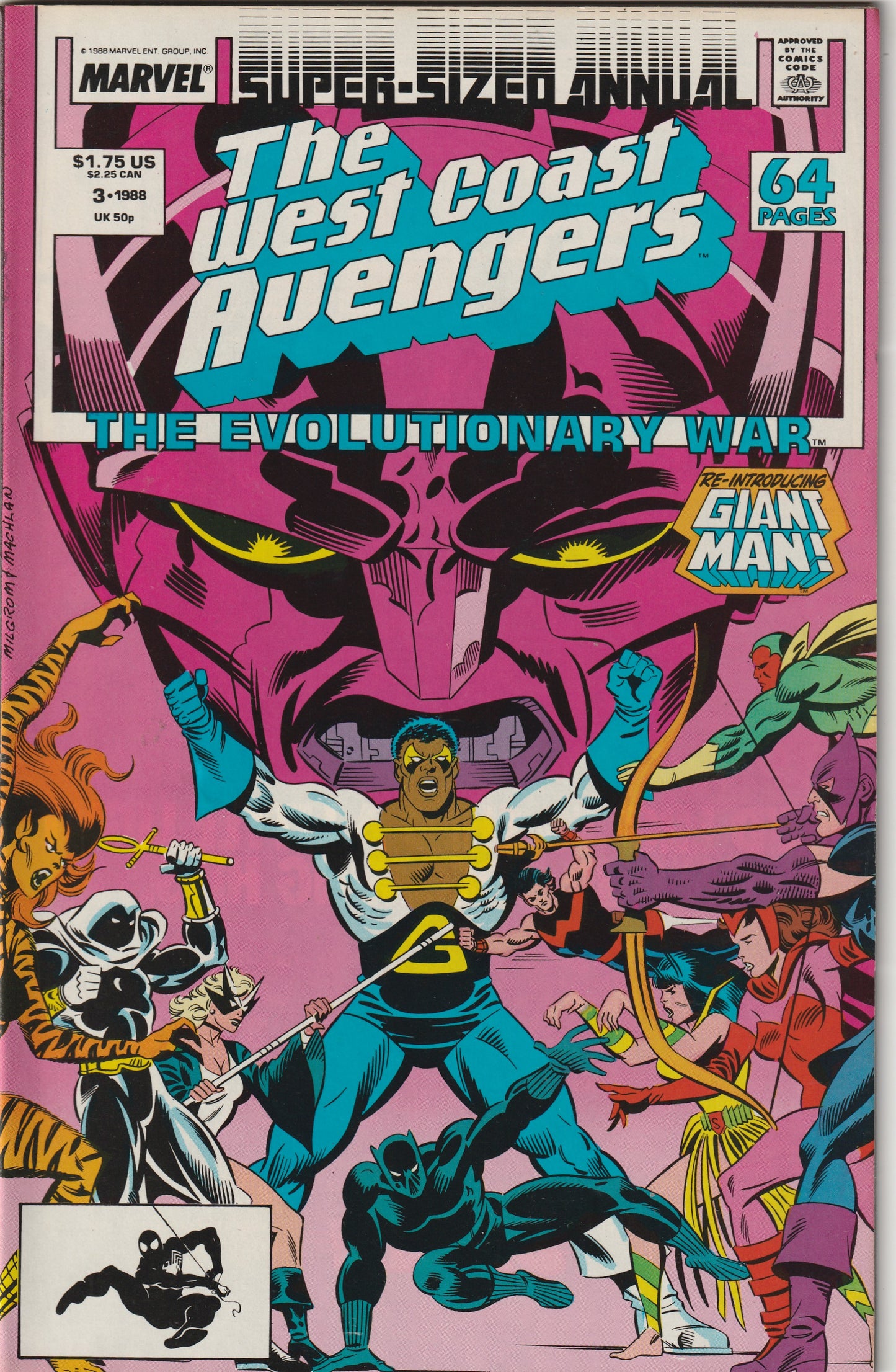 West Coast Avengers Annual #3 (1988) - The Evolutionary War