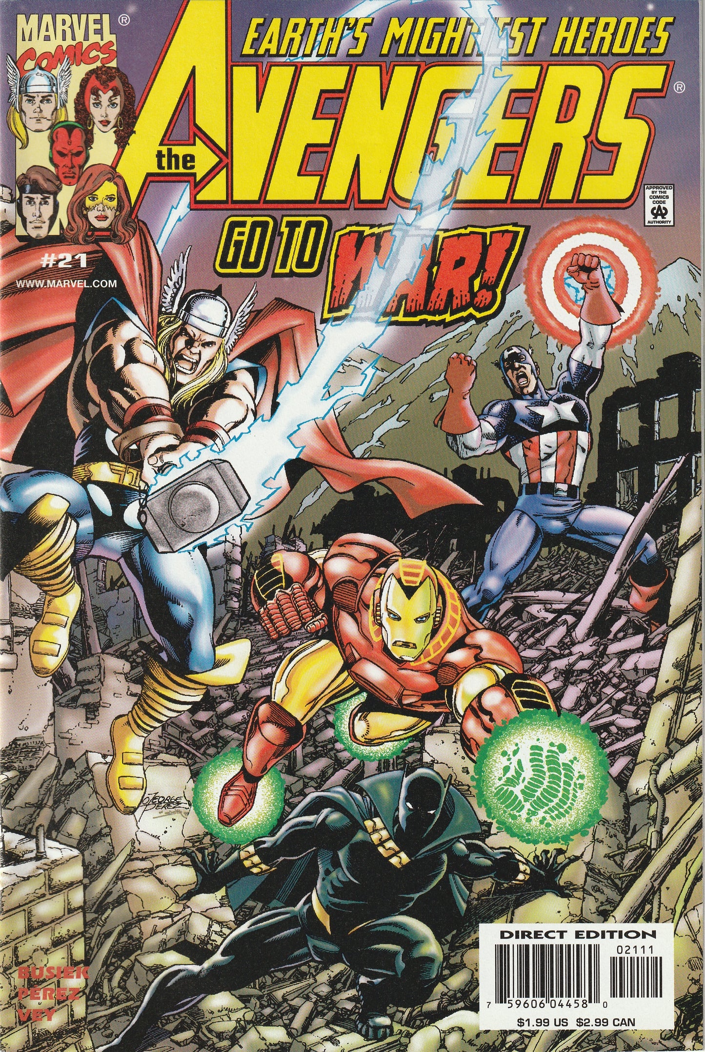 Avengers (Vol 3) #21 (1999) - Ultron, Alkhema