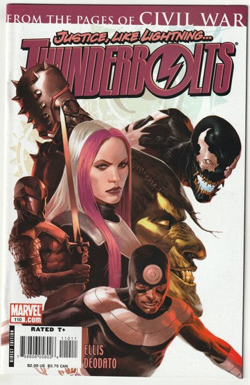 Thunderbolts #110 (2007) - New Thunderbolts team