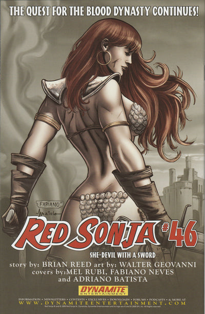 Red Sonja #45 (2009) - Fabiano Neves Cover