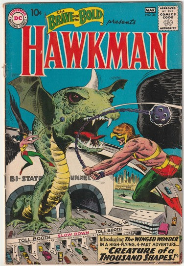 Brave and the Bold #34 (1961) - 1st Silver Age App. Hawkman & Hawkgirl