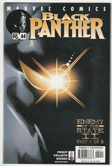 Black Panther #44 (2002) - Debut of Iron Man's 'Stealth Armor II'