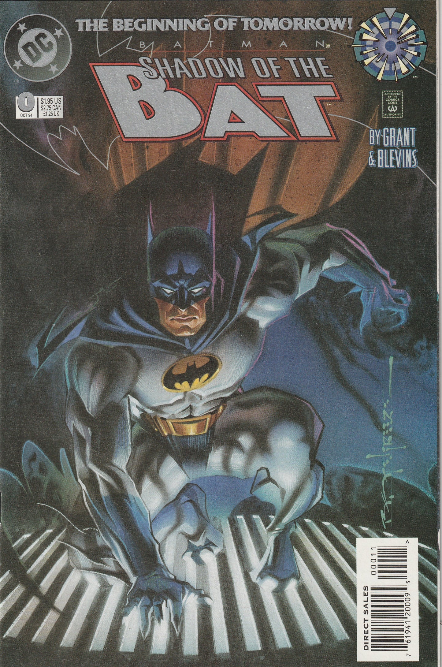 Batman: Shadow of the Bat #0 (1994) - Zero Hour - Brian Stelfreeze cover