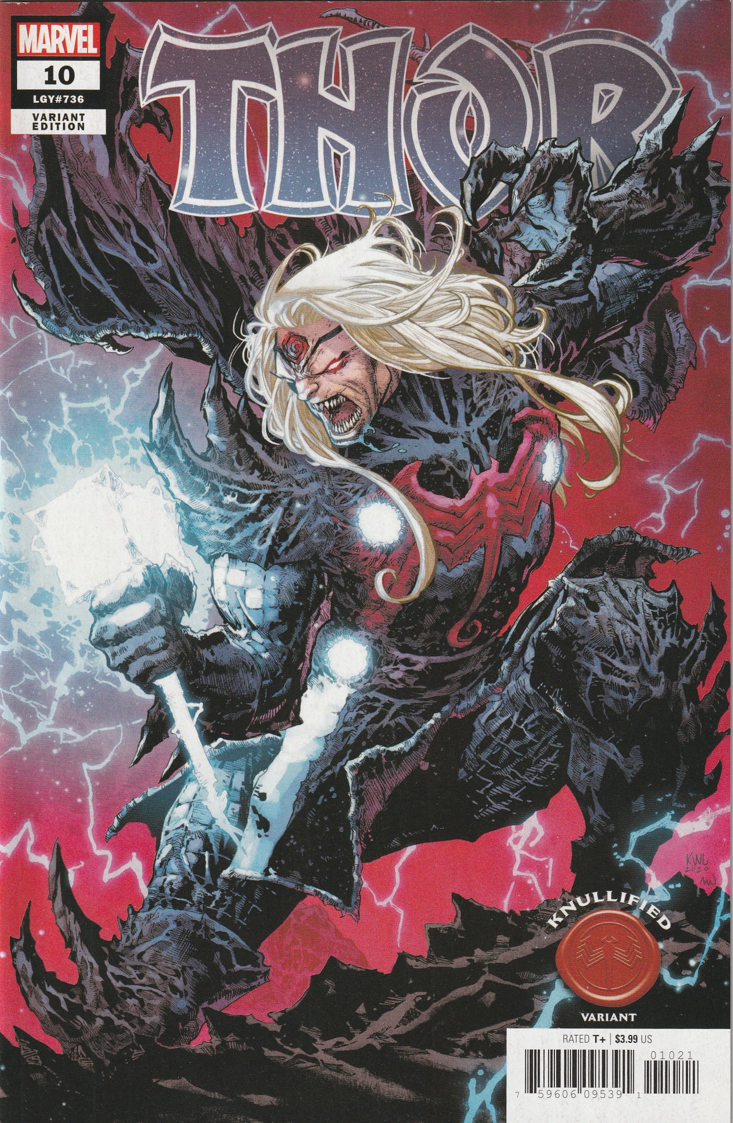 Thor #10 (LGY #736) (2021) - Ken Lashley Knullified Variant Cover