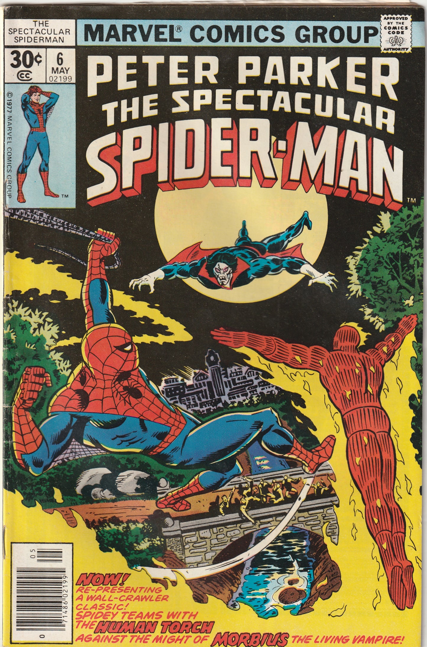 Peter Parker The Spectacular Spider-Man #6 (1977) - Morbius the Living Vampire