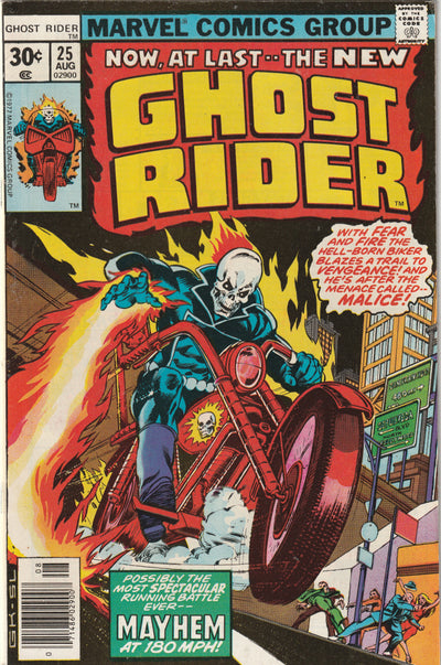 Ghost Rider #25 (1977) - 1st Appearance of Malice, Classic cover