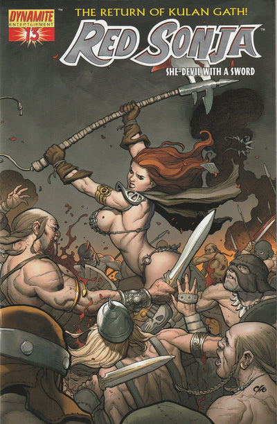 Red Sonja #13 (2006) - Frank Cho Cover Baltimore Comic-Con 2006 Platinum Foil Exclusive