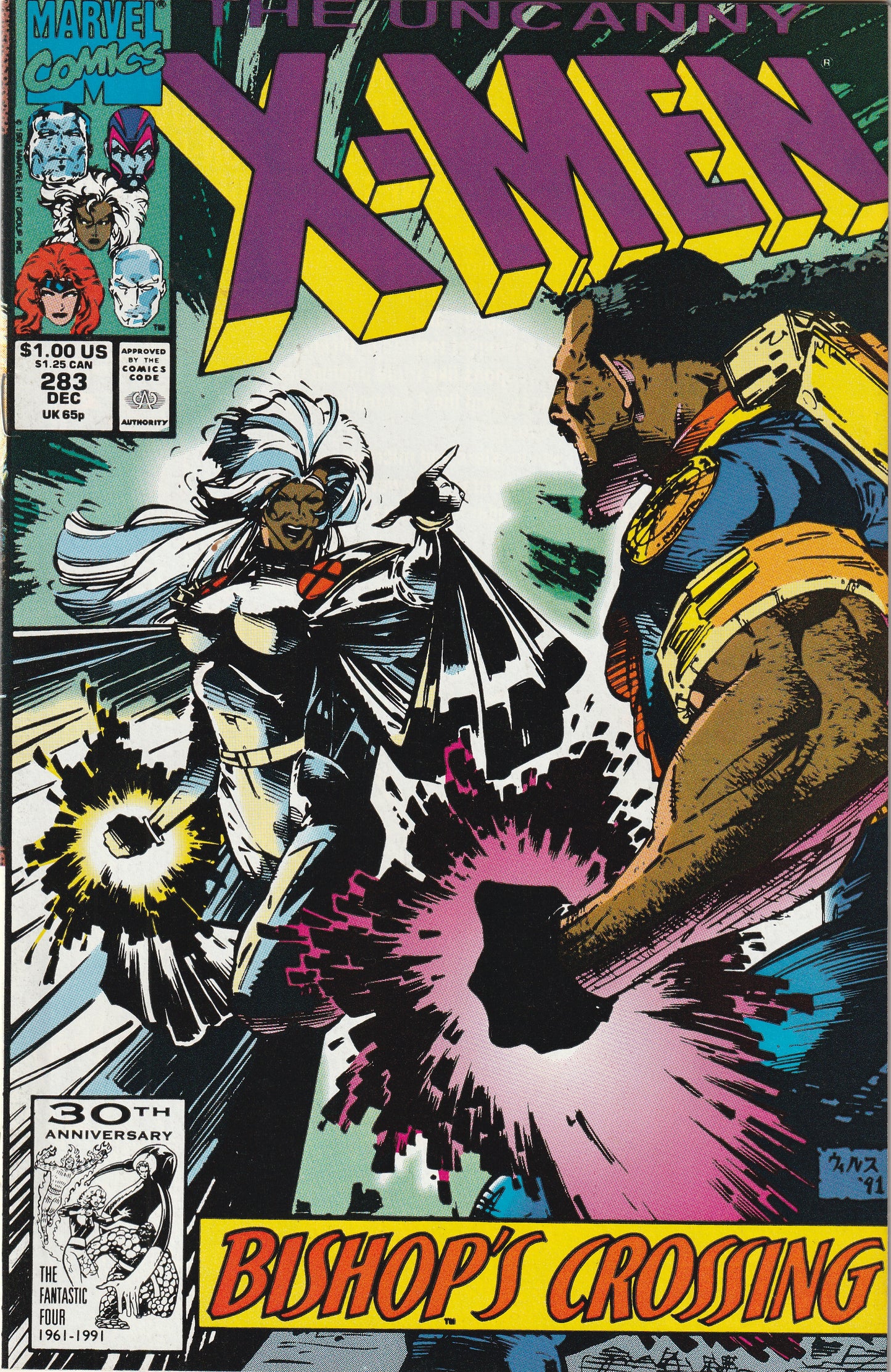 Uncanny X-Men #283 (1991) - 1st full appearance of Bishop (Lucas Bishop)