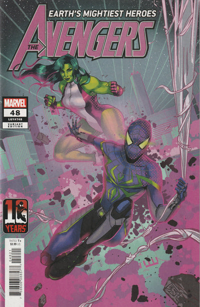 Avengers #48 (LGY #748) (2021) - Ernanda Souza Miles Morales 10th Anniversary Variant Cover