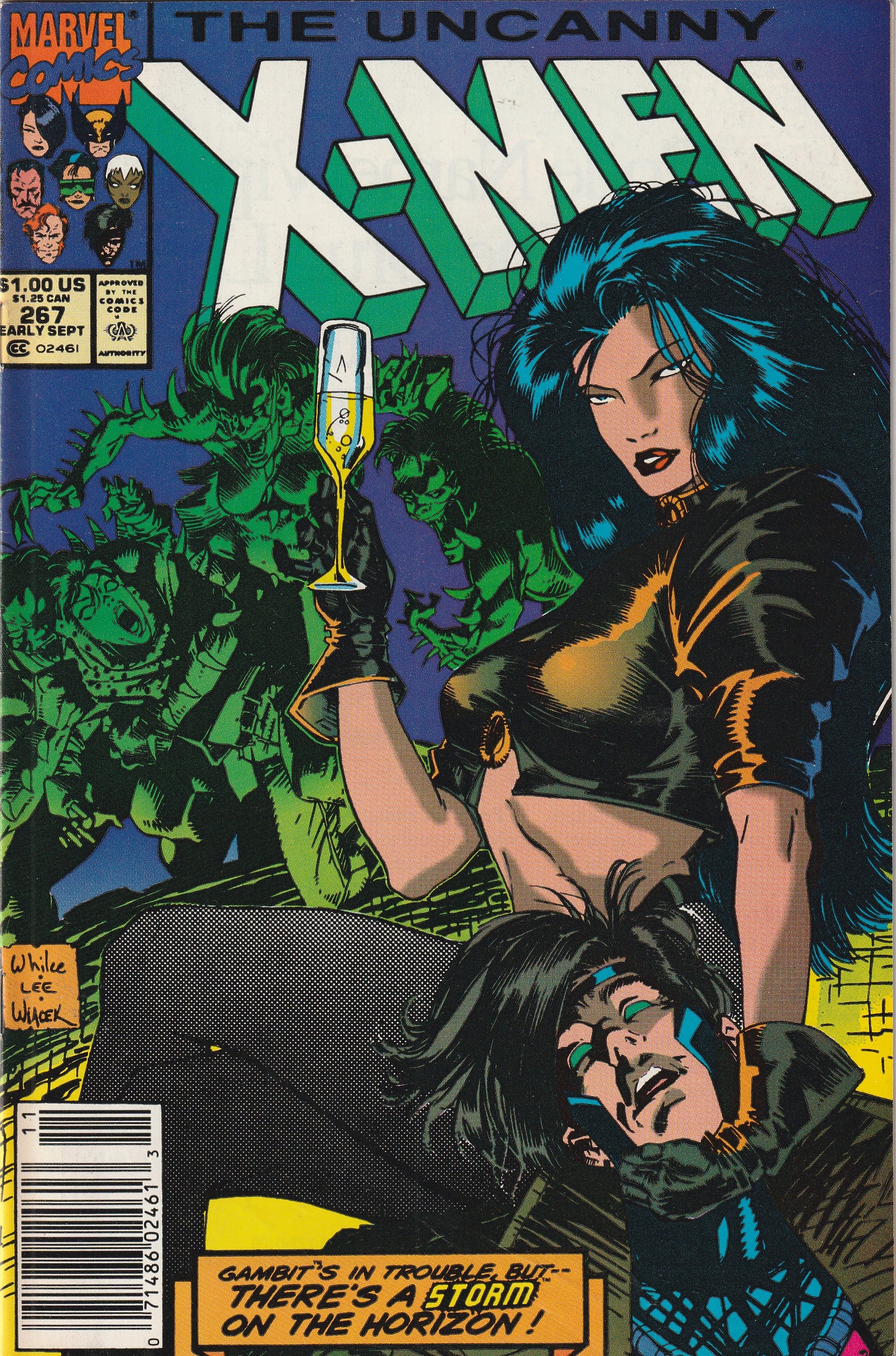 Uncanny X-Men #267 (1990) - 3rd appearance of Gambit (Remy LeBeau)