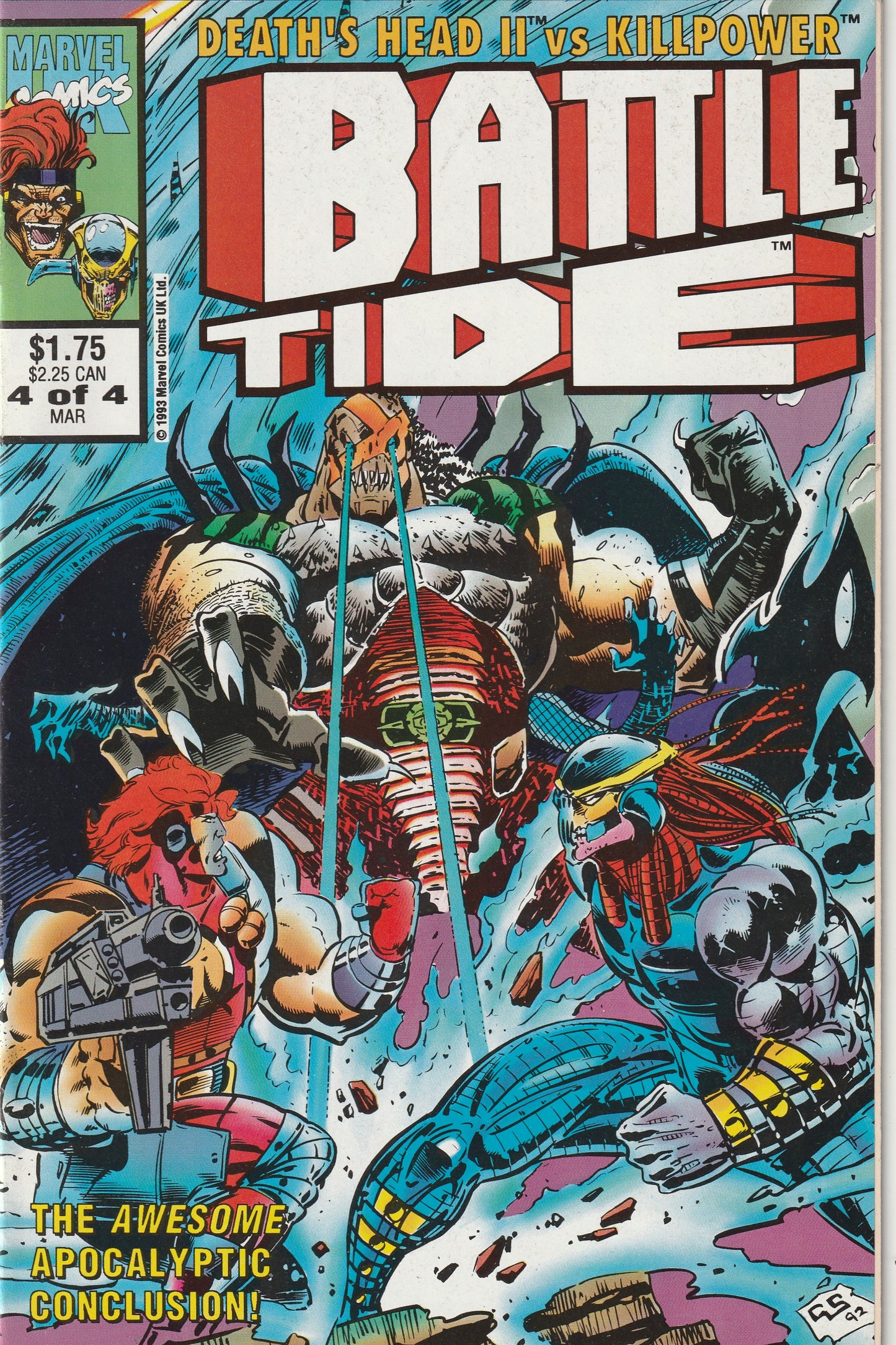 BattleTide (1992) Death's Head II & Killpower - 4 issue mini series