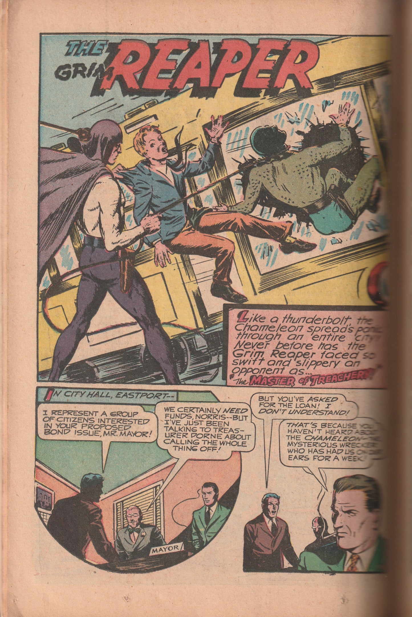 Wonder Comics #16 (1947) - Alex Schomburg (Xela) cover, Spectro appearance