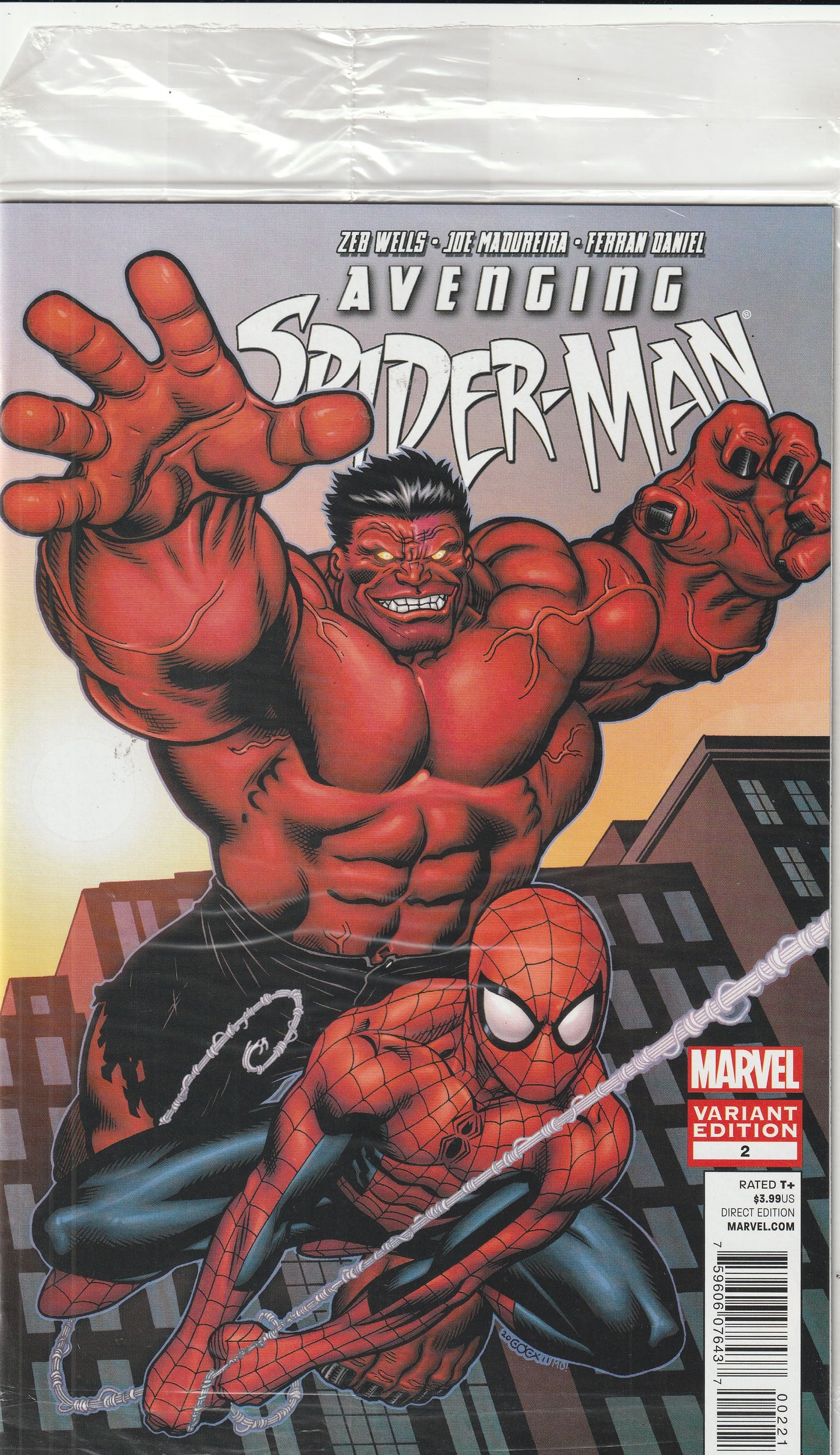 Avenging Spider-Man #2 (2012) - Polybagged Ed McGuinness Variant Cover, Ratio 1:25