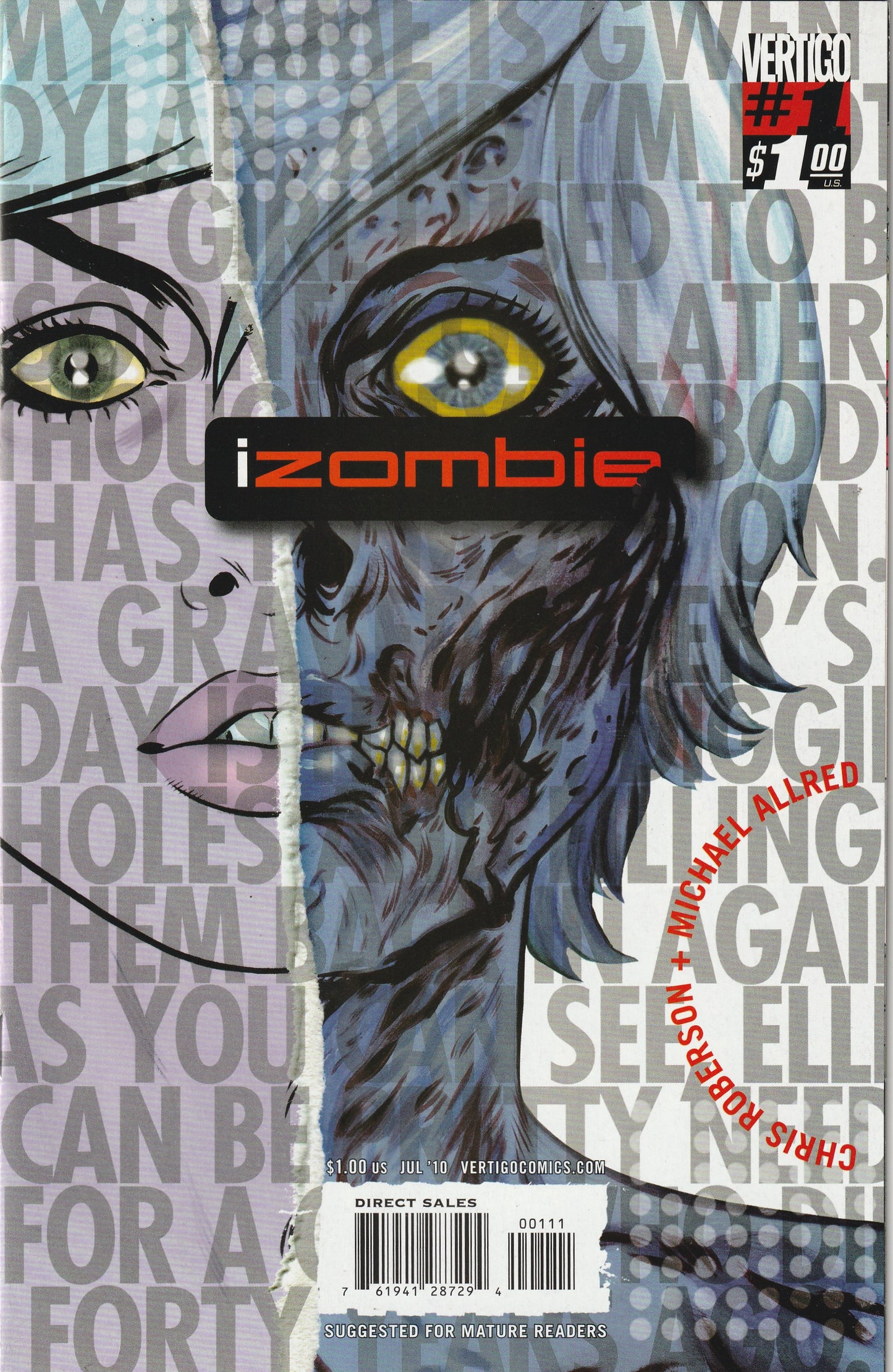 iZombie #1 (2010) - 2nd appearance of iZombie