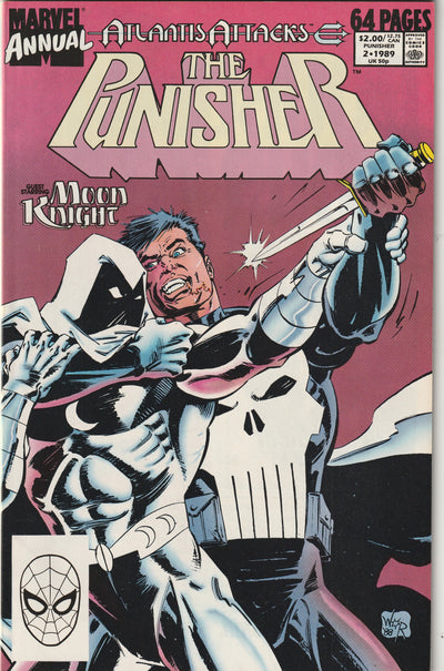 The Punisher Annual #2 (1989) - 1st battle of Punisher versus Moon Knight