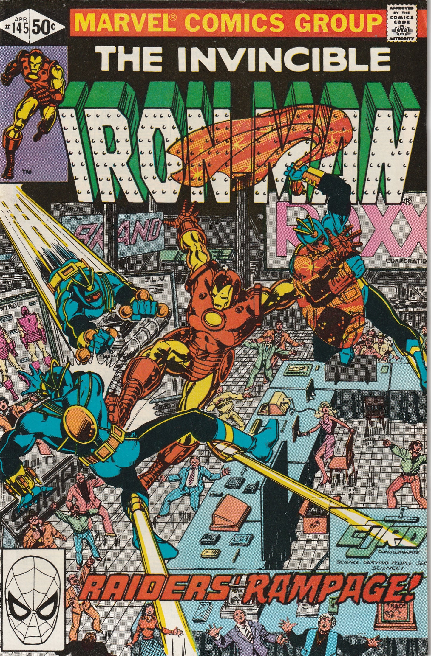 Iron Man #145 (1981) - 1st Appearance of The Raiders & Augustine Cross