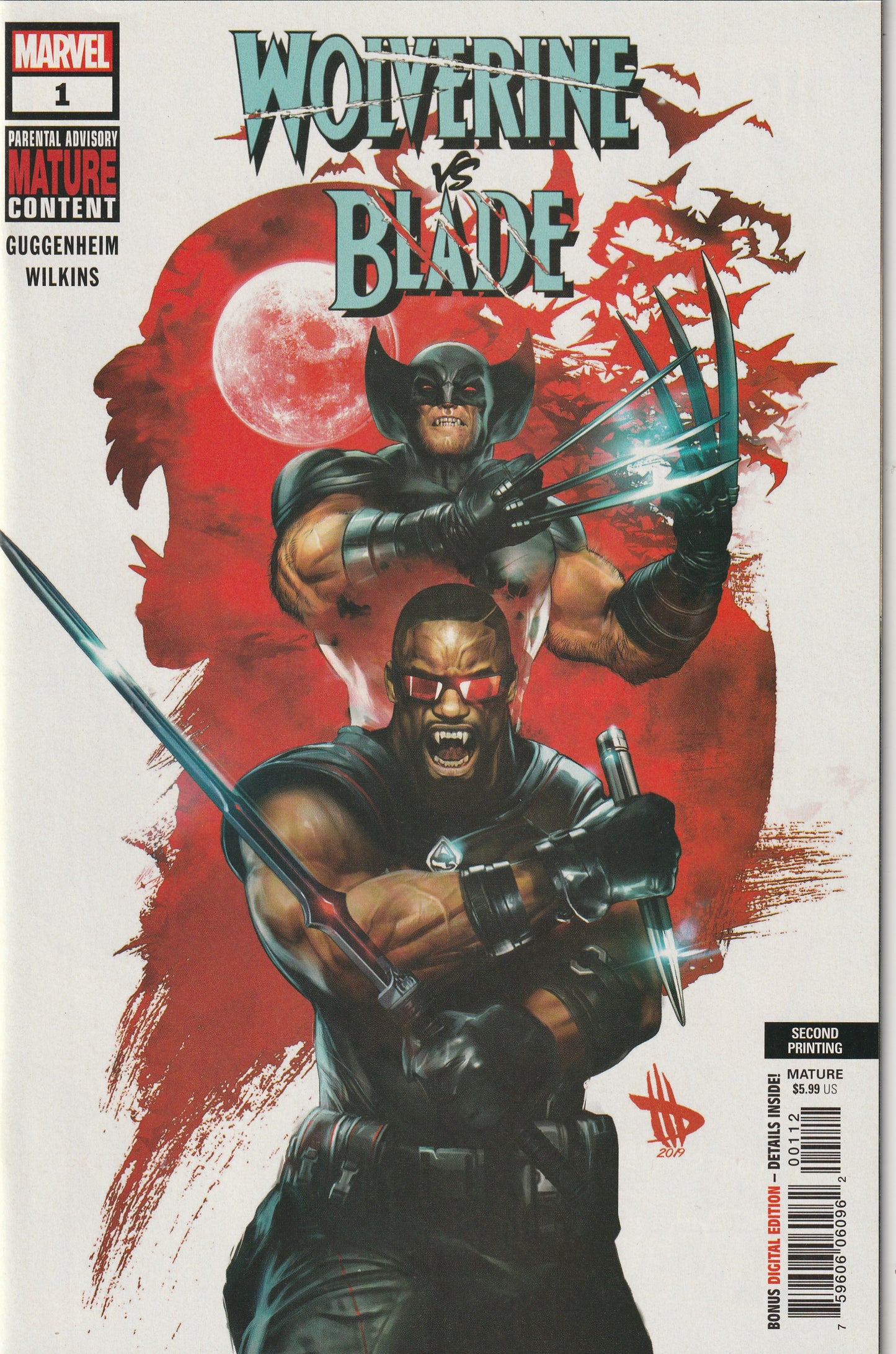 Wolverine vs Blade Special (2019) - 2nd Printing Dave Wilkins Variant Cover