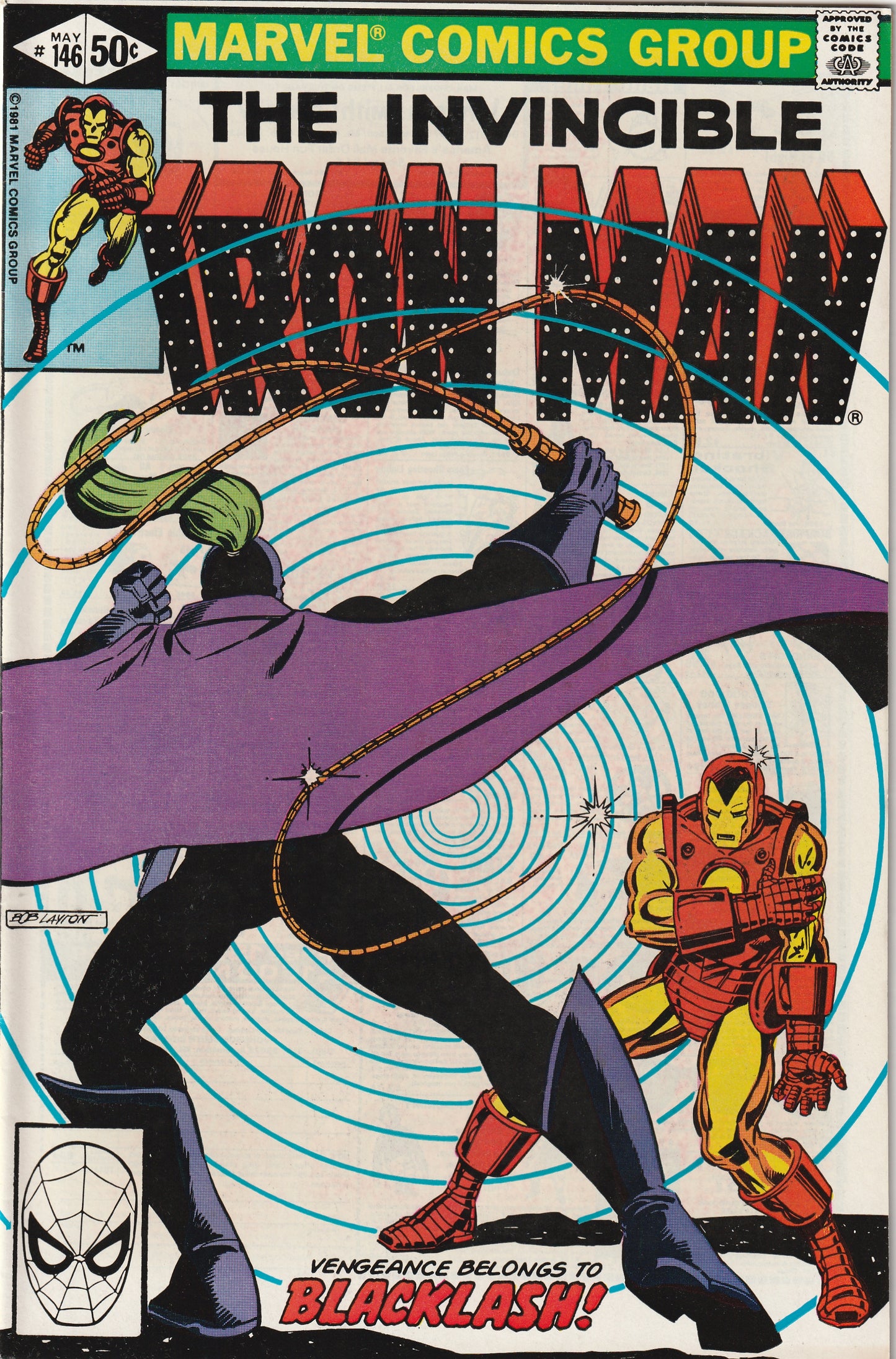 Iron Man #146 (1981) - 1st appearance of Mark Scariotti as Backlash