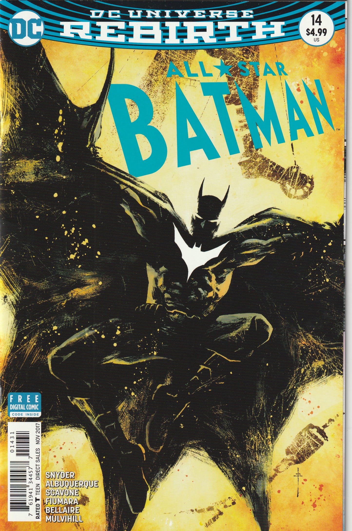 All-Star Batman #14 (2017) - Sebastian Fiumara Variant Cover