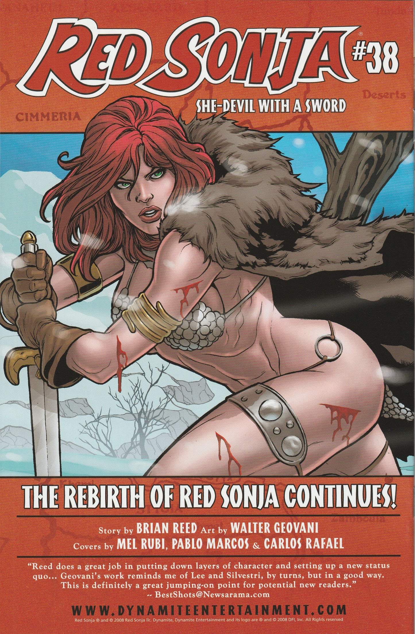 Red Sonja #37 (2008) - Pablo Marcos Cover