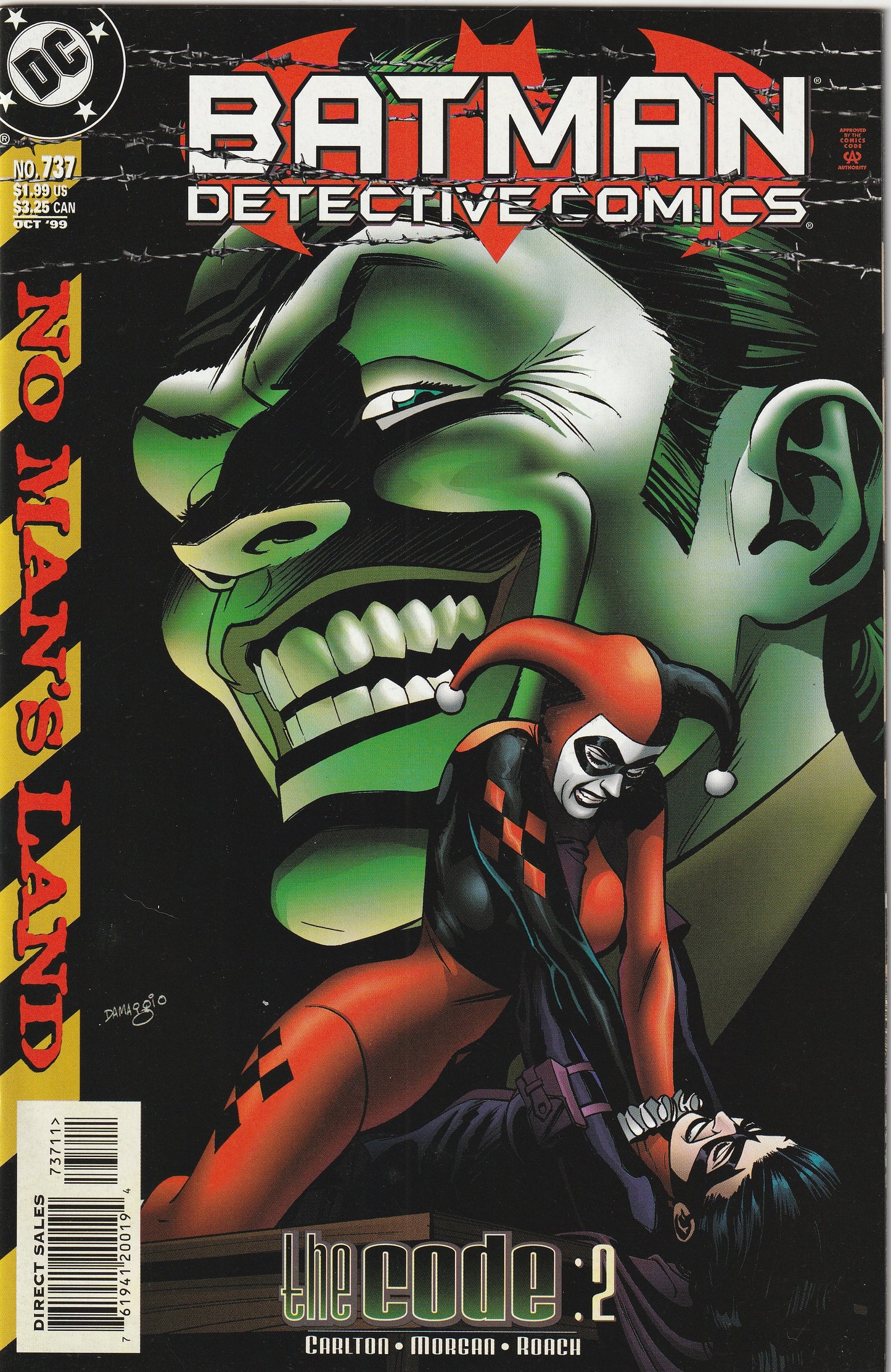 Detective Comics #737 (1999) - No Man's Land - 3rd appearance of Harley Quinn (Harleen Quinzel) in the regular DCU