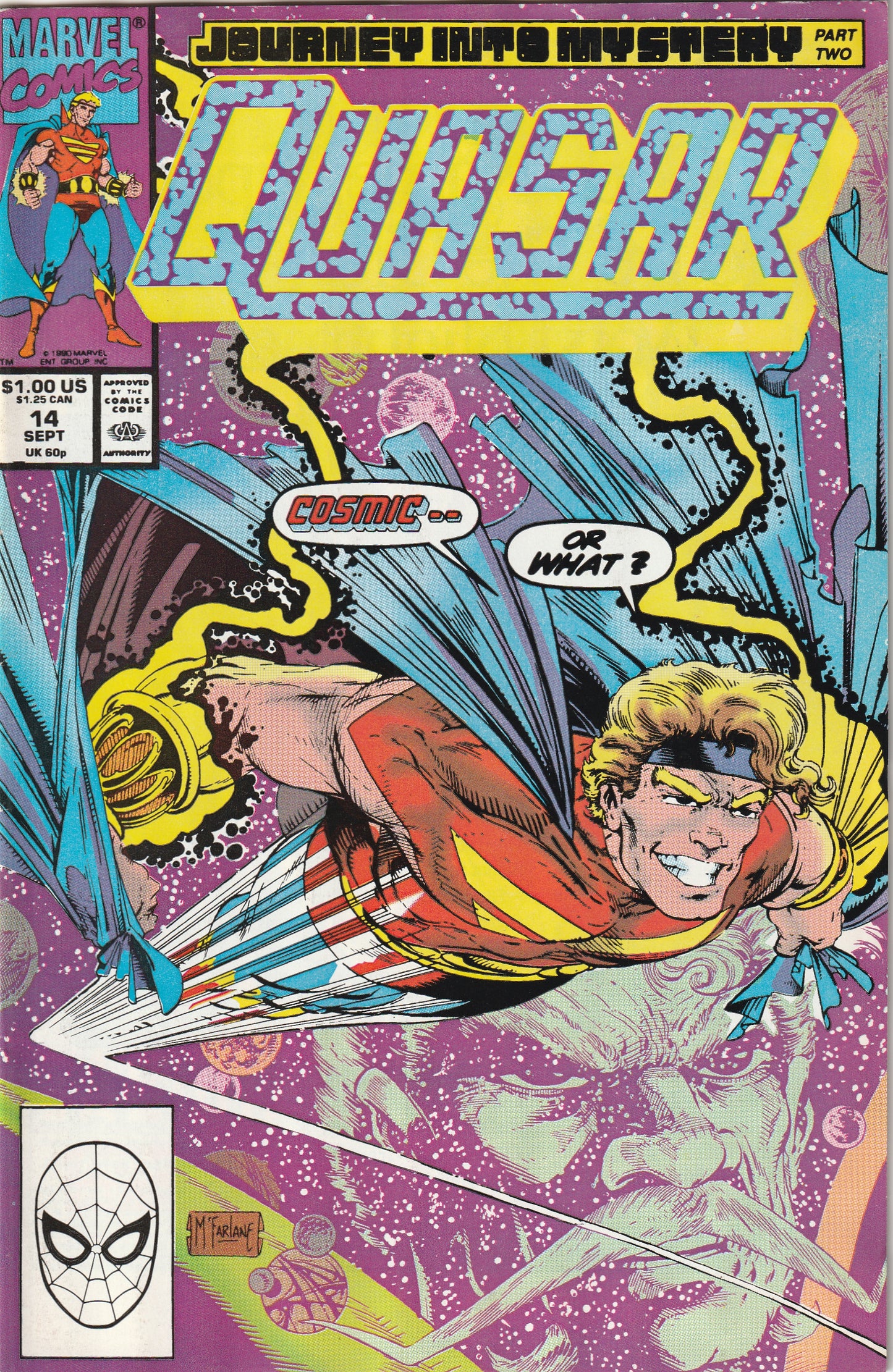 Quasar #14 (1990) - Todd McFarlane cover