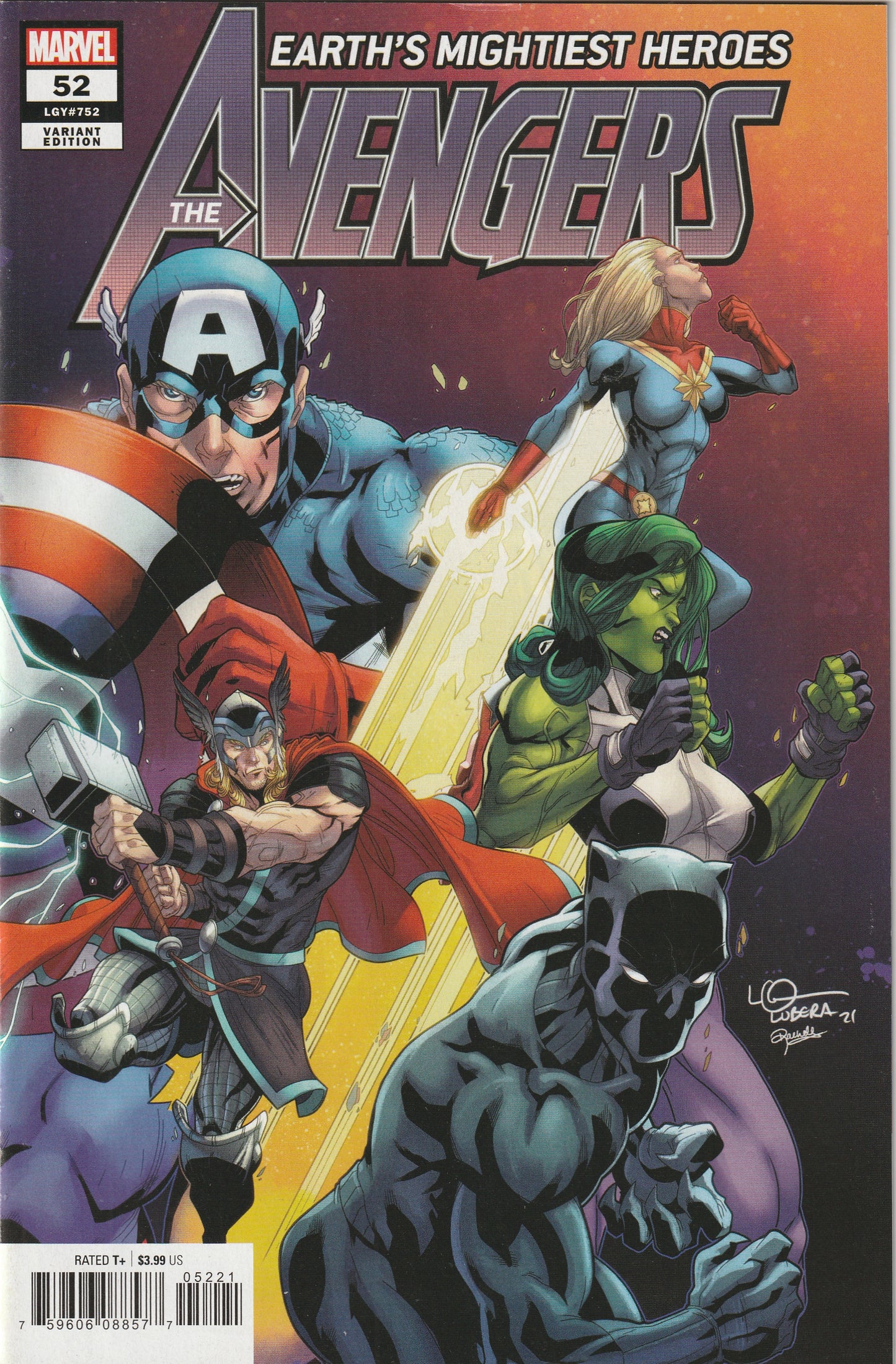 Avengers #52 (LGY #752) (2022) - Logan Lubera Variant