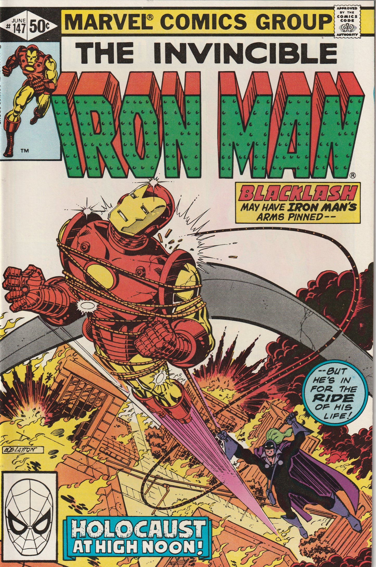 Iron Man #147 (1981) - Blacklash aka: (Whiplash) Appearance