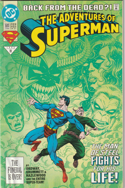 Adventures of Superman #500 (1993) -  Standard Edition, First appearance of Eradicator