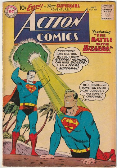Action Comics #254 (1959) - 1st App & origin of Bizarro