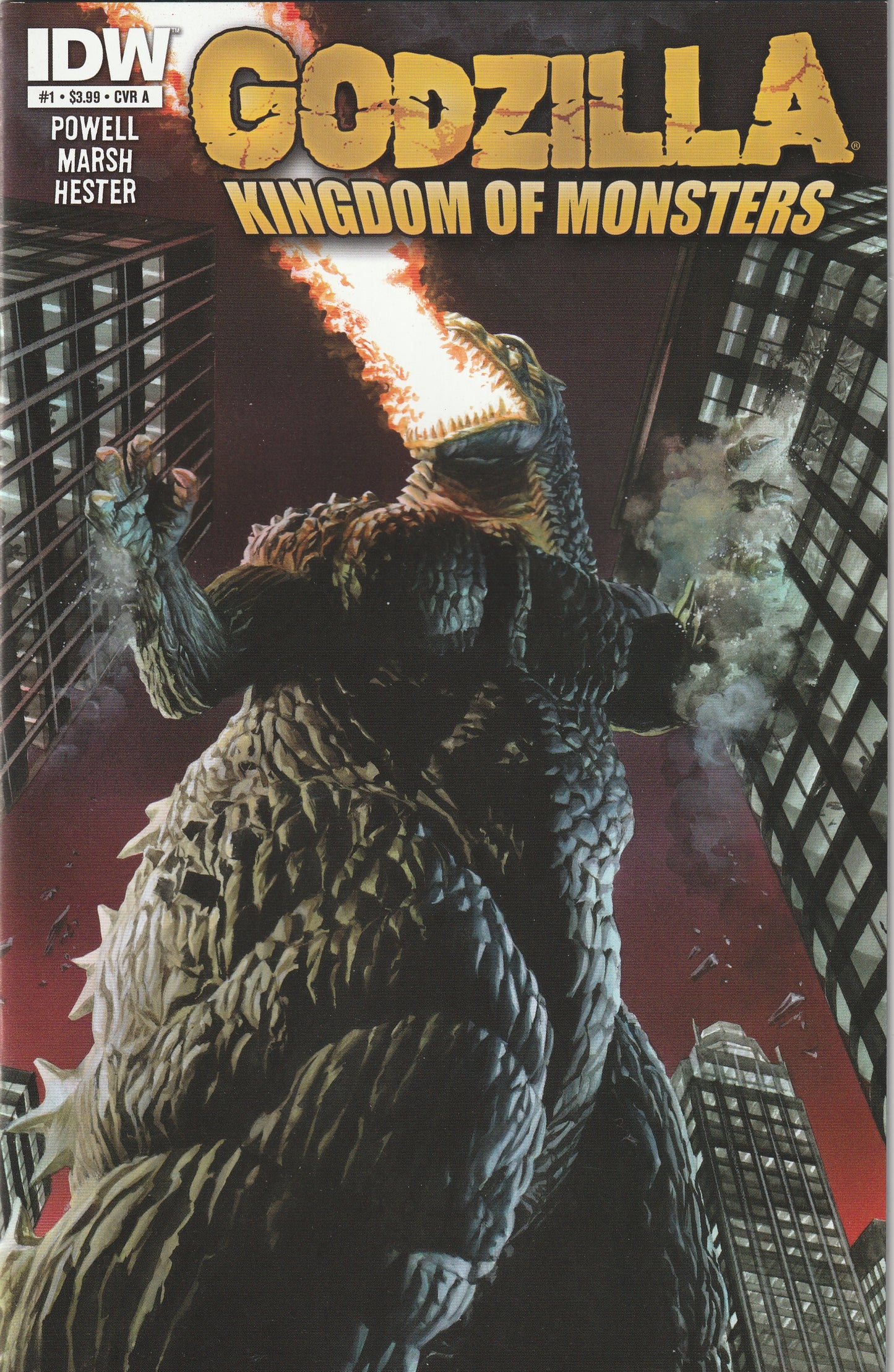 Godzilla Kingdom of Monsters #1 (2011) - Cover A by Alex Ross