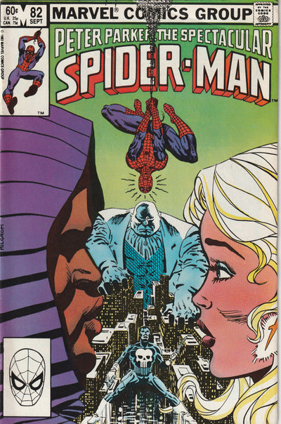 Peter Parker The Spectacular Spider-Man #82 (1983) - First Battle of the Punisher vs Kingpin