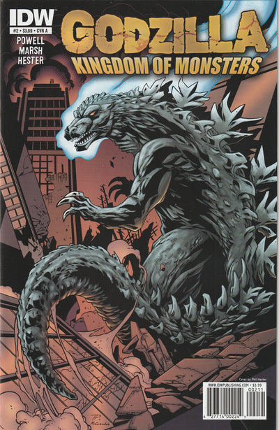 Godzilla Kingdom of Monsters #2 (2011) - Cover A by Phil Hester