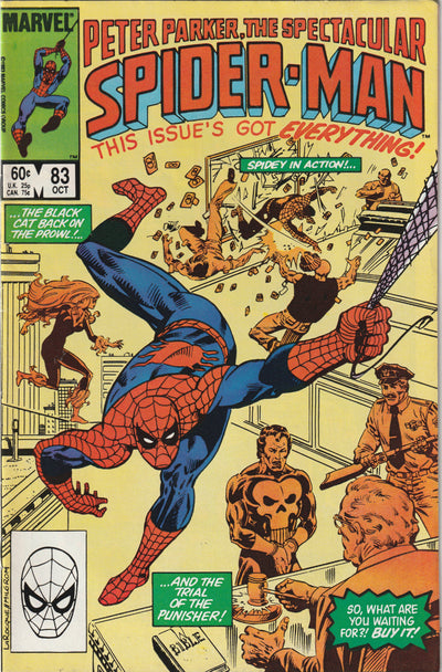Peter Parker The Spectacular Spider-Man #83 (1983) - Punisher Appearance