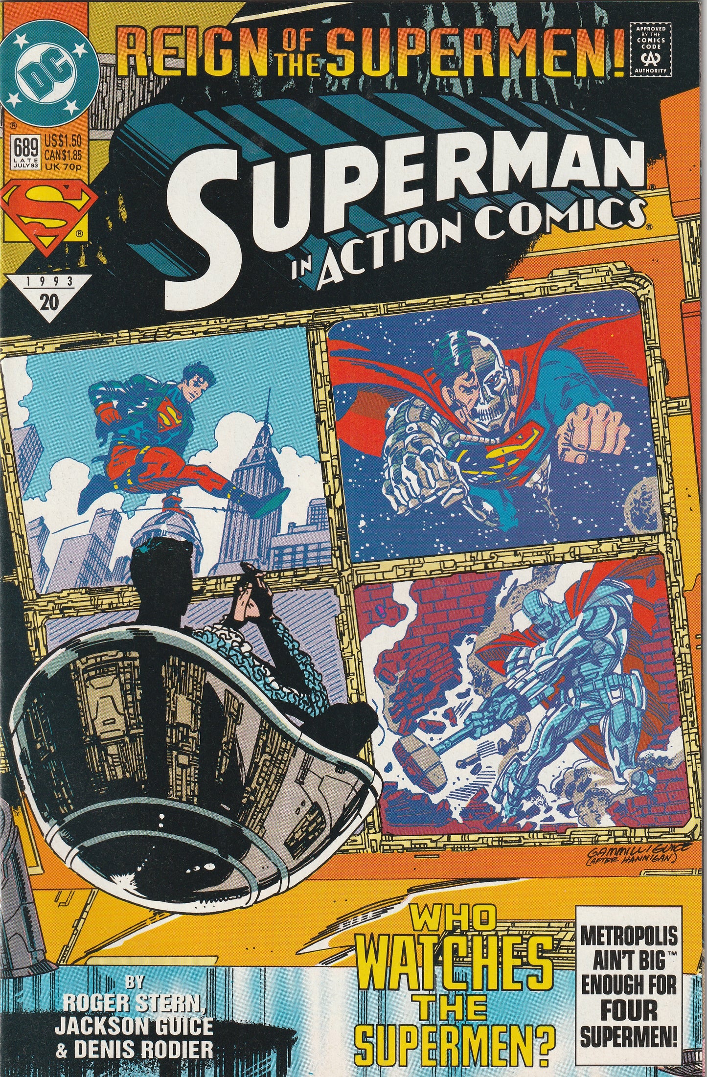 Action Comics #689 (1993) - Resurrection of Superman, 1st Black Suit Superman