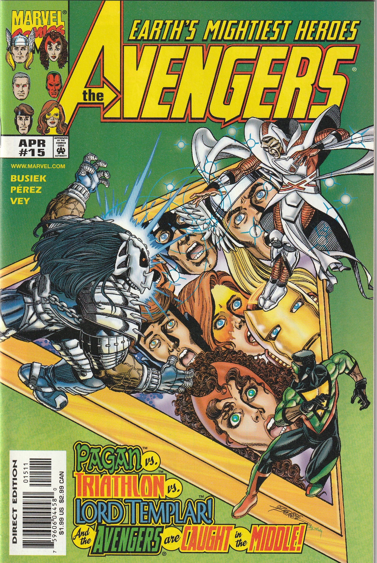 Avengers (Vol 3) #15 (1999) - 1st Appearance of Triune Understanding, 1st Appearance of Jonathon Tremont