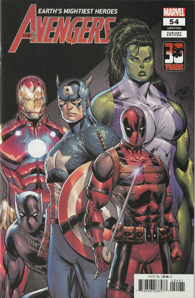 Avengers #54 (LGY #754) (2022) - Rob Liefeld Deadpool 30th Anniversary Variant