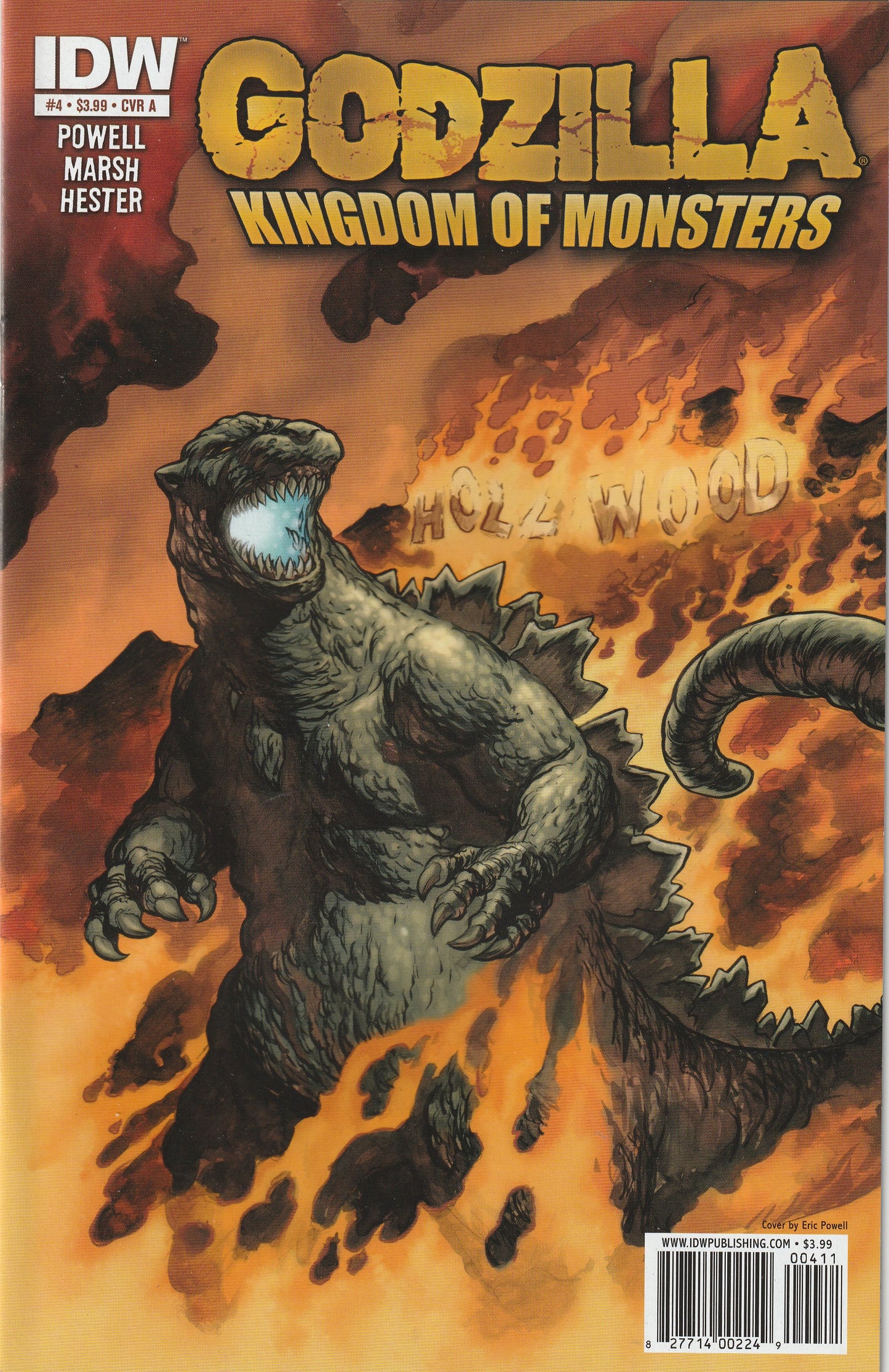 Godzilla Kingdom of Monsters #4 (2011) - Cover A by Eric Powell